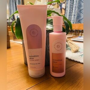 Pink Sensitive Skin Body Wash and Lotion Set